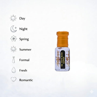 Parfum white musk unisex attar