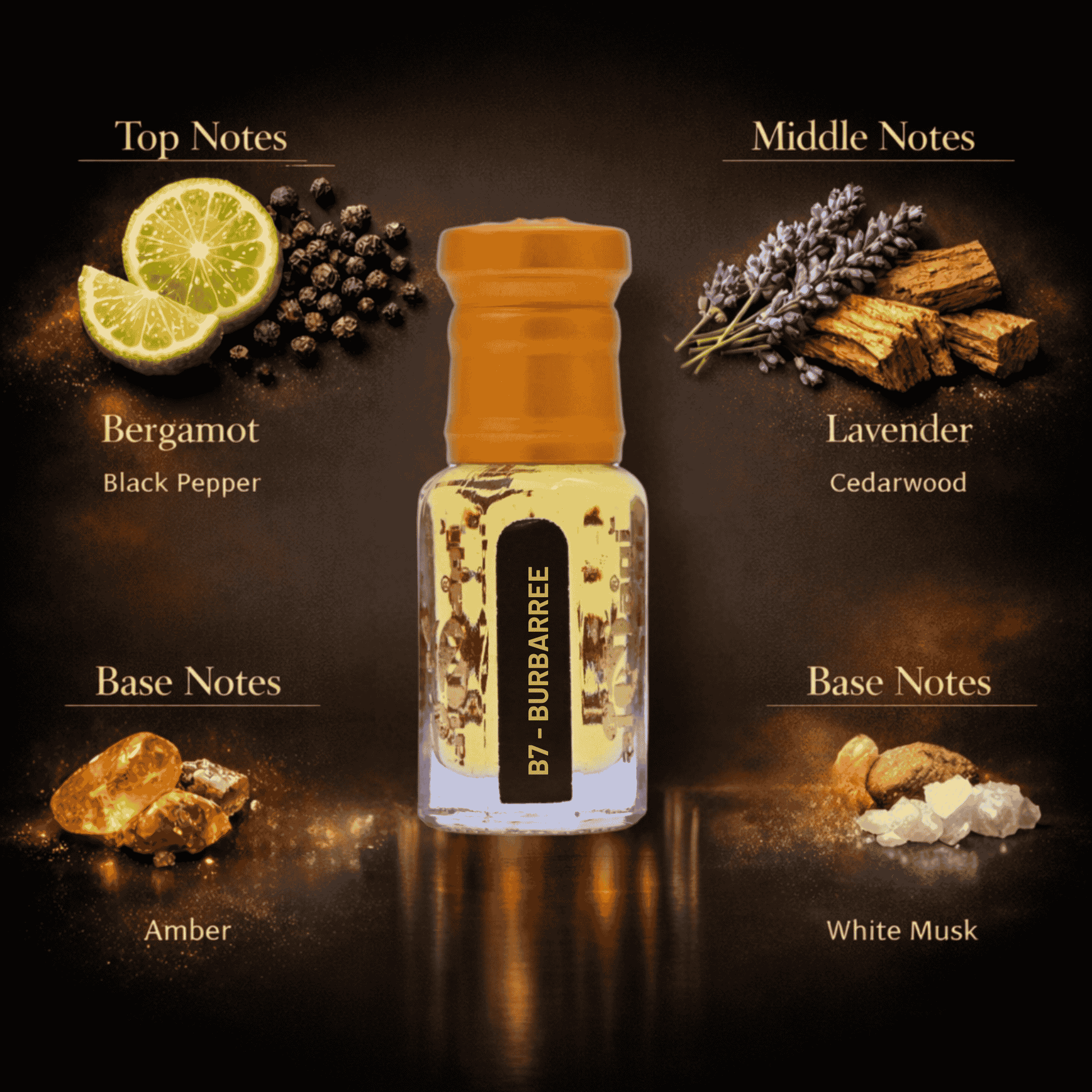 Burberry Her Parfum inspired attar featuring bold, luxurious aroma