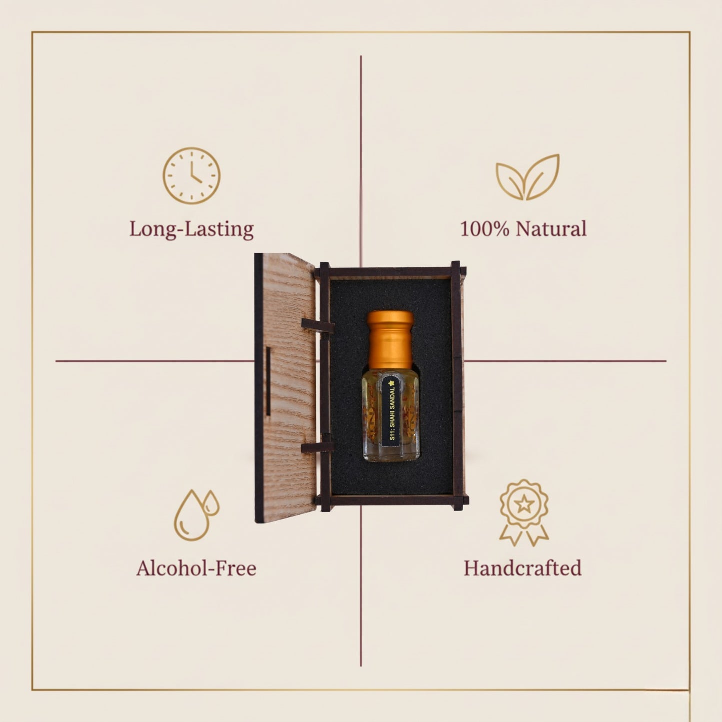 Elegant fragrance bottle with intricate detailing 1