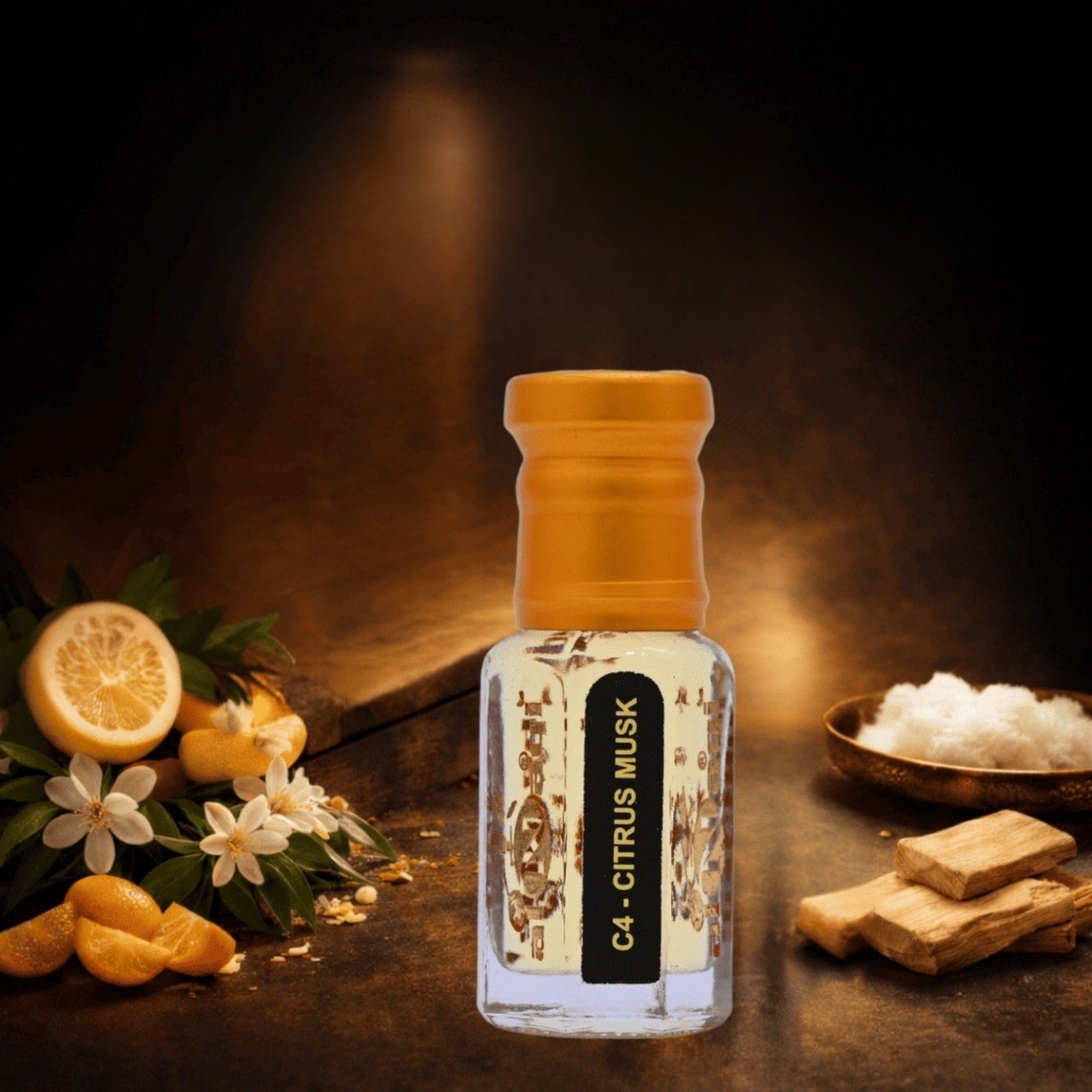 Citrus musk attar with fresh lemon and soft musk notes.