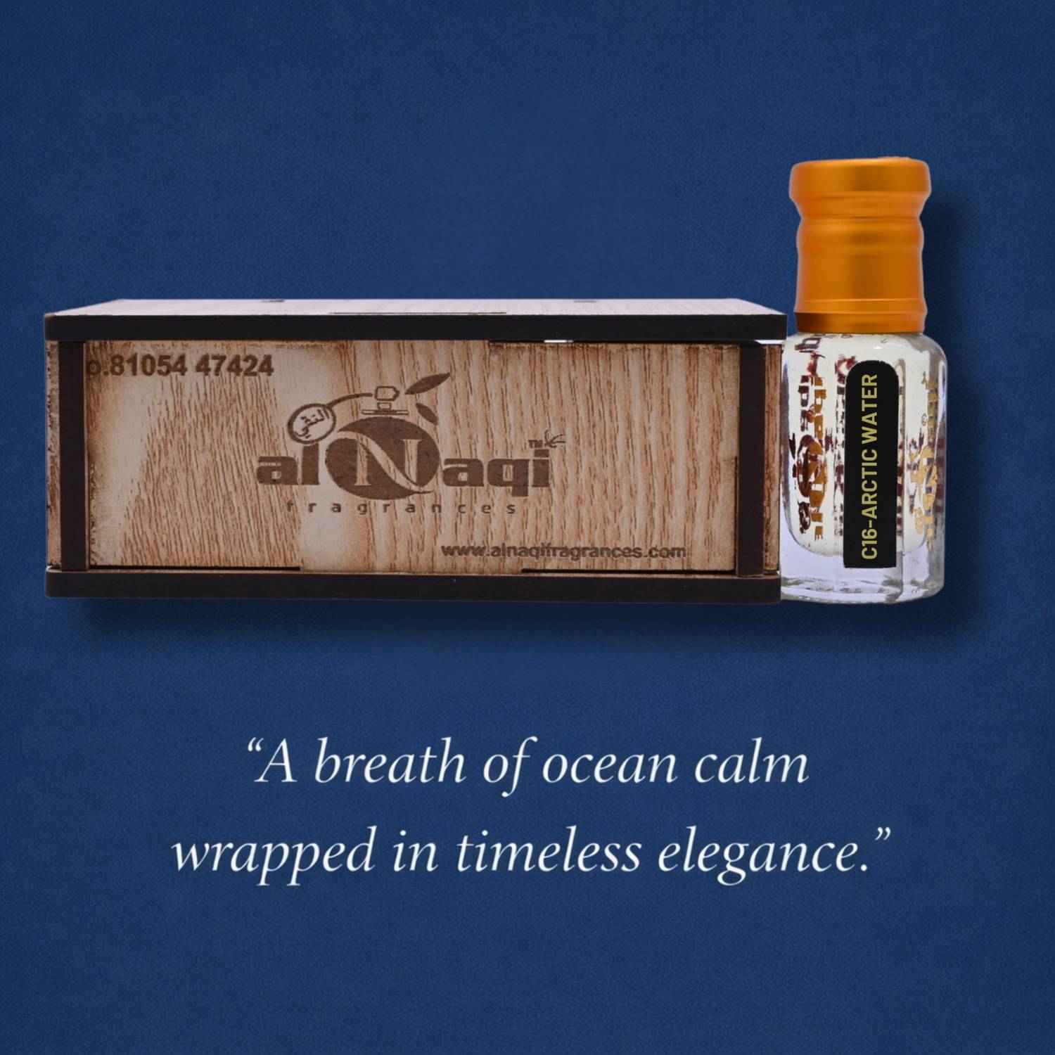 Sophisticated scent bottle with warm and vibrant hues