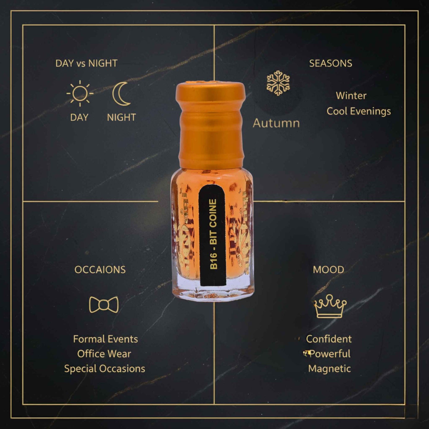 Bit Coine Attar close up – Attar Perfume Original Oil men fragrance