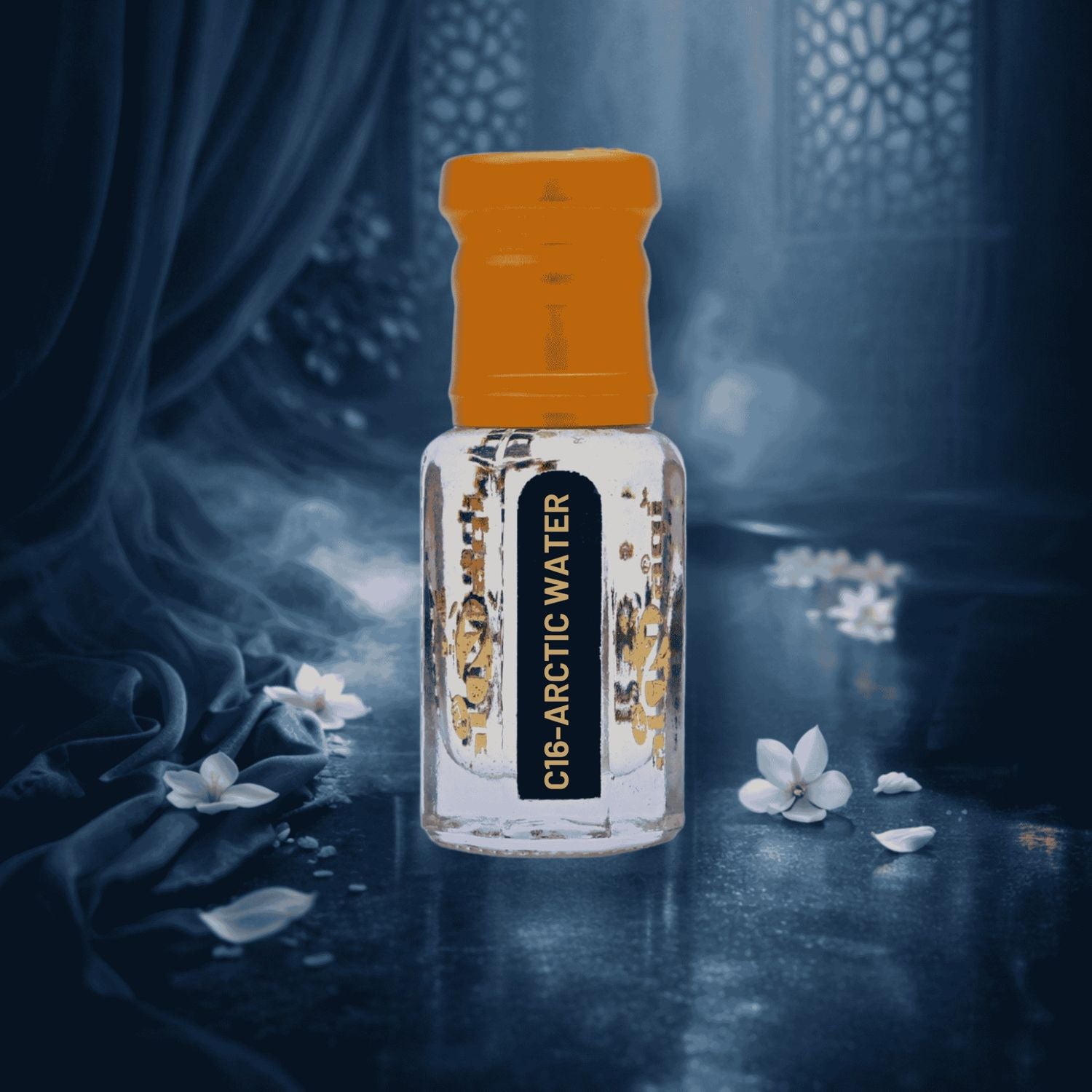 Close-up of luxurious scent bottle with a fresh design