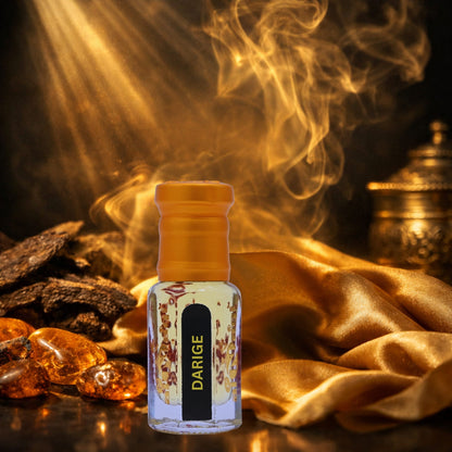 Darige Attar premium glass bottle close-up view