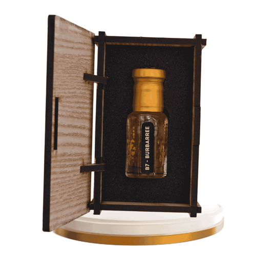 Elegant bottle showcasing a deep, rich fragrance