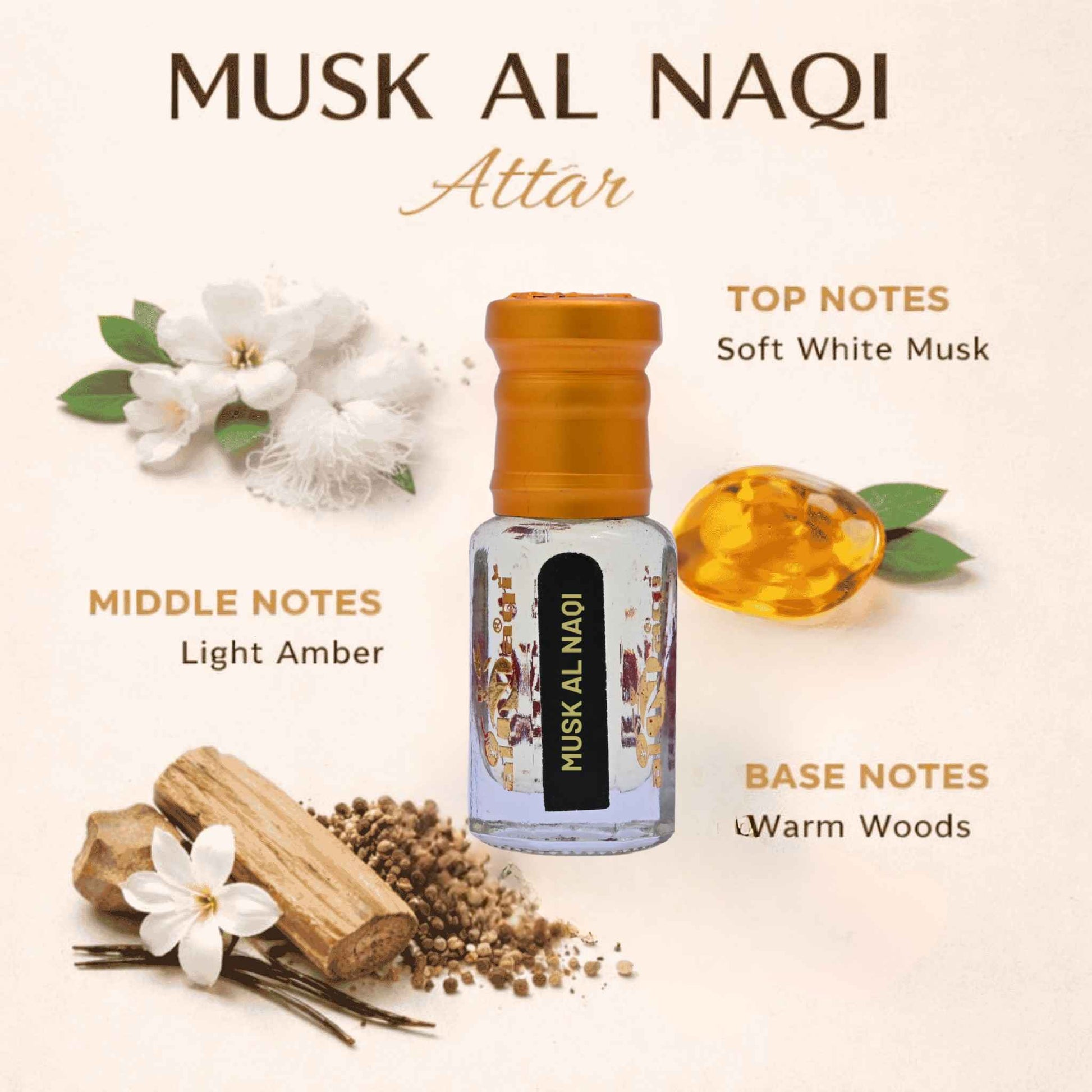 Small glass bottle with an orange cap on a white background