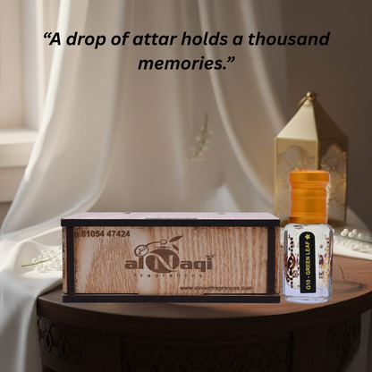 Green musk perfume for men with smooth musky and earthy freshness