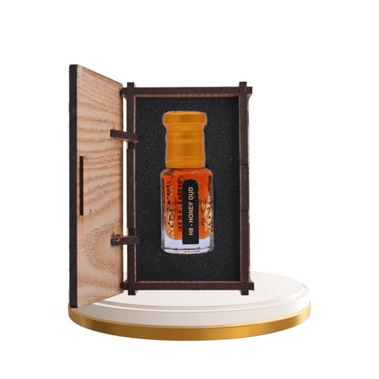 Honey oud attar with rich sweet and woody aroma