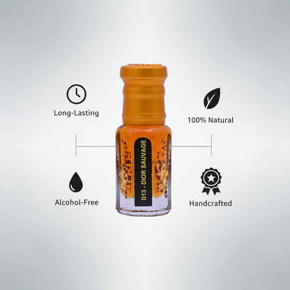 Sauvage perfume attar long lasting oil based fragrance for men