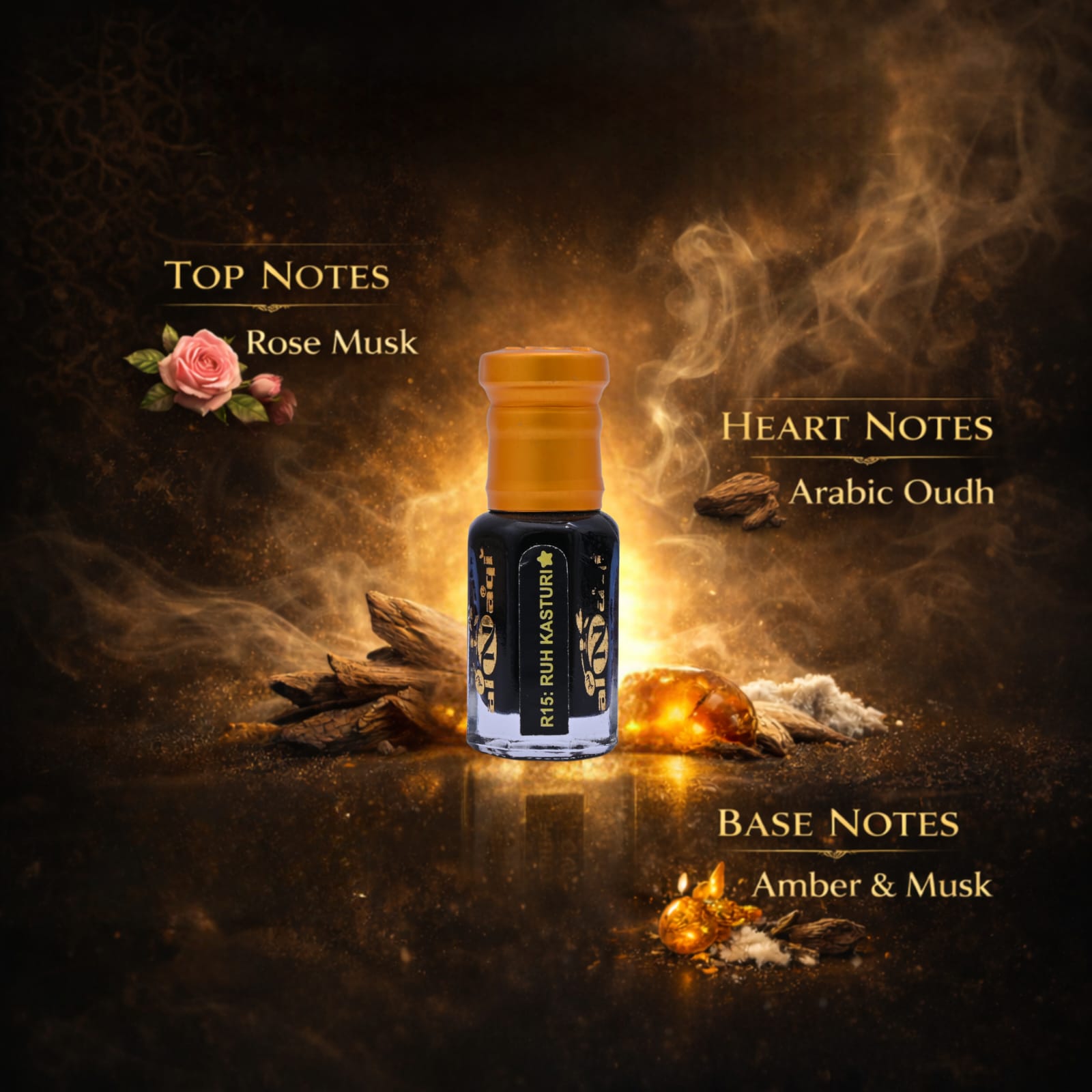 Ruh Kasturi Attar traditional musk fragrance oil