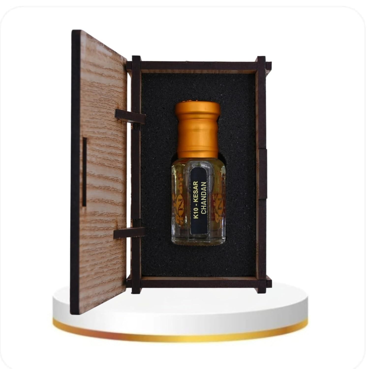 Kesar Chandan K11 attar with saffron and sandalwood natural perfume oil