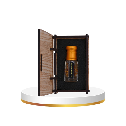 Fresh lemon attar with bright citrus notes for a clean and refreshing fragrance experience