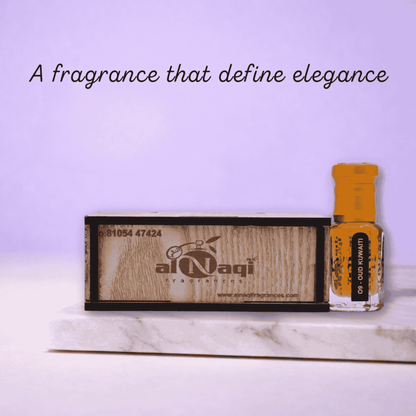Luxure oud perfume oil with warm woody notes and elegant finish