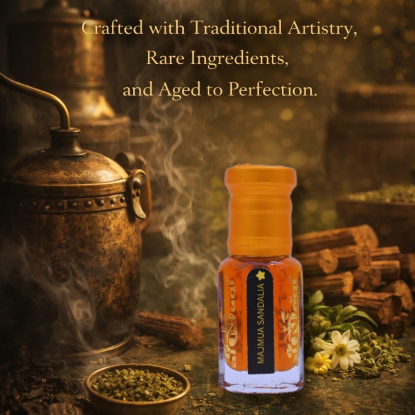 Majmua Sandalia Attar concentrated fragrance oil texture
