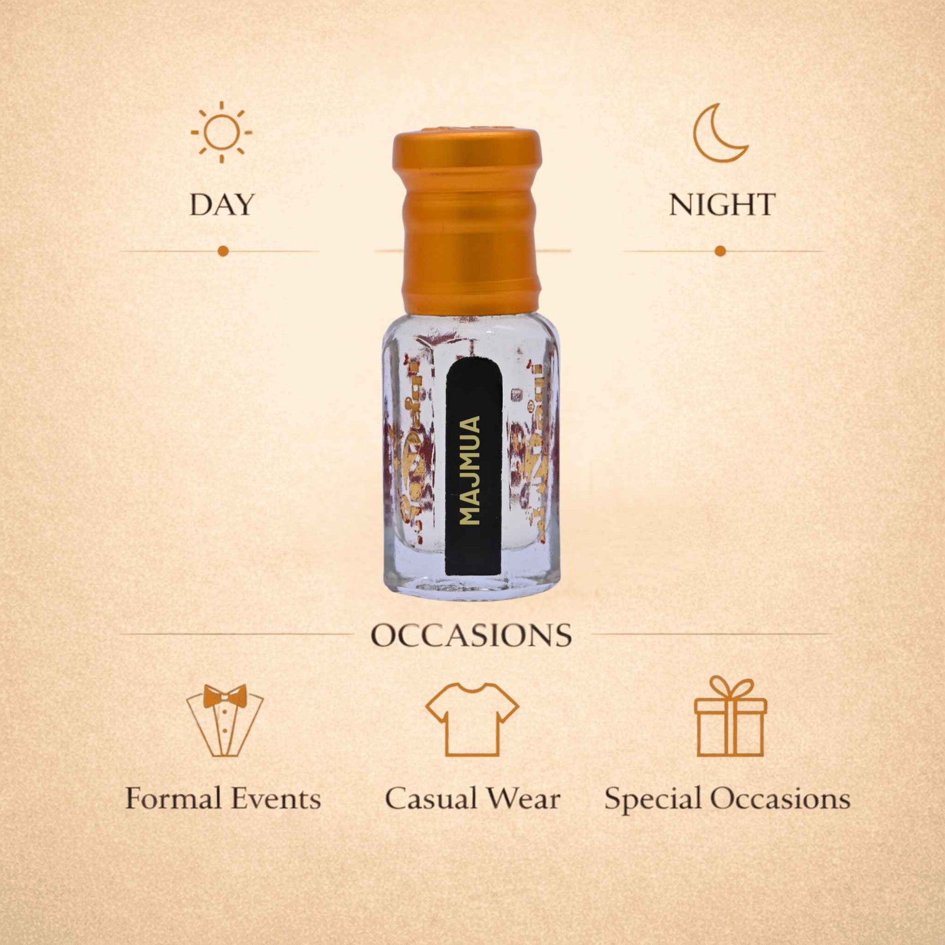 A beautifully crafted fragrance bottle displayed with flowers and woods