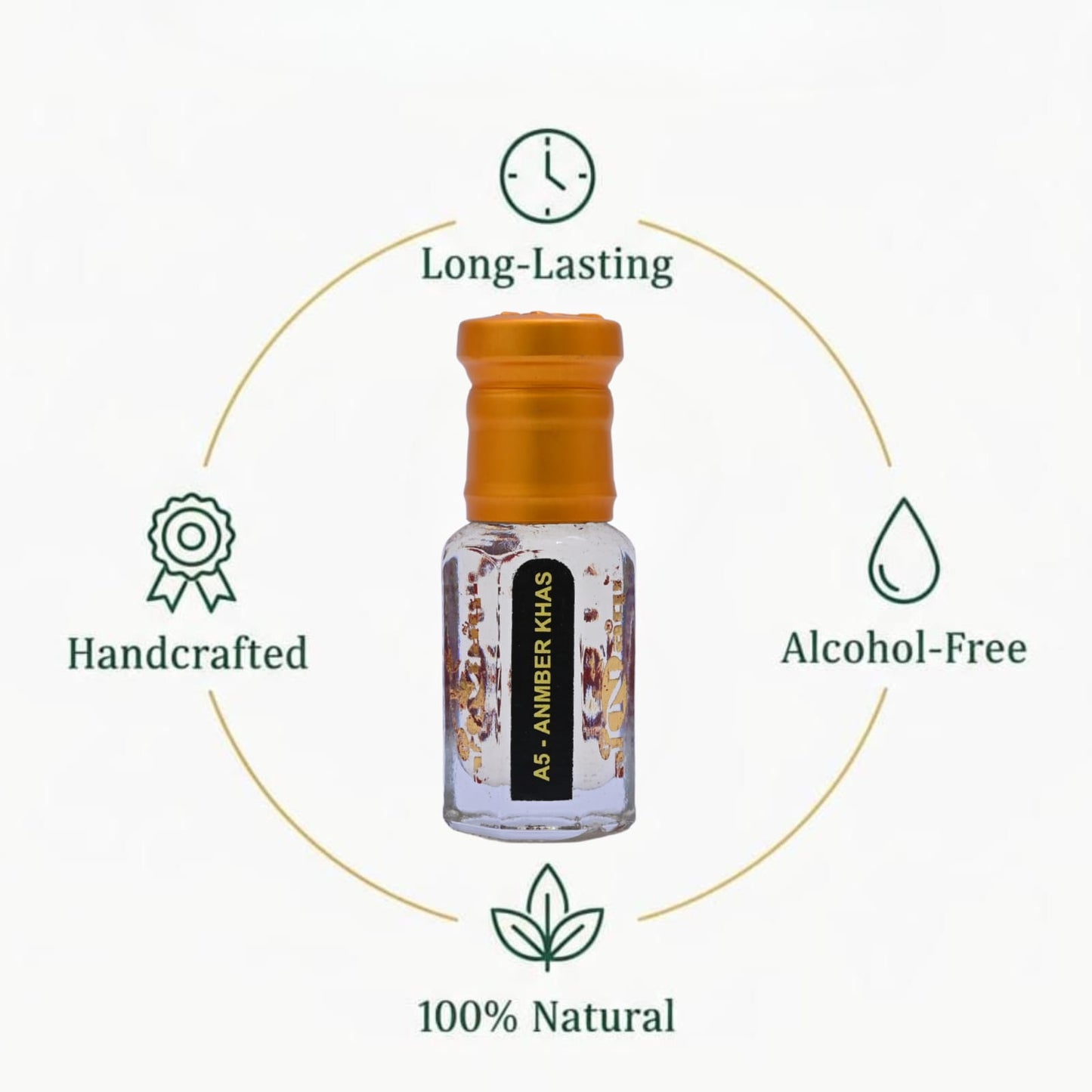 Men’s fragrance with classic amber and khas attar blend