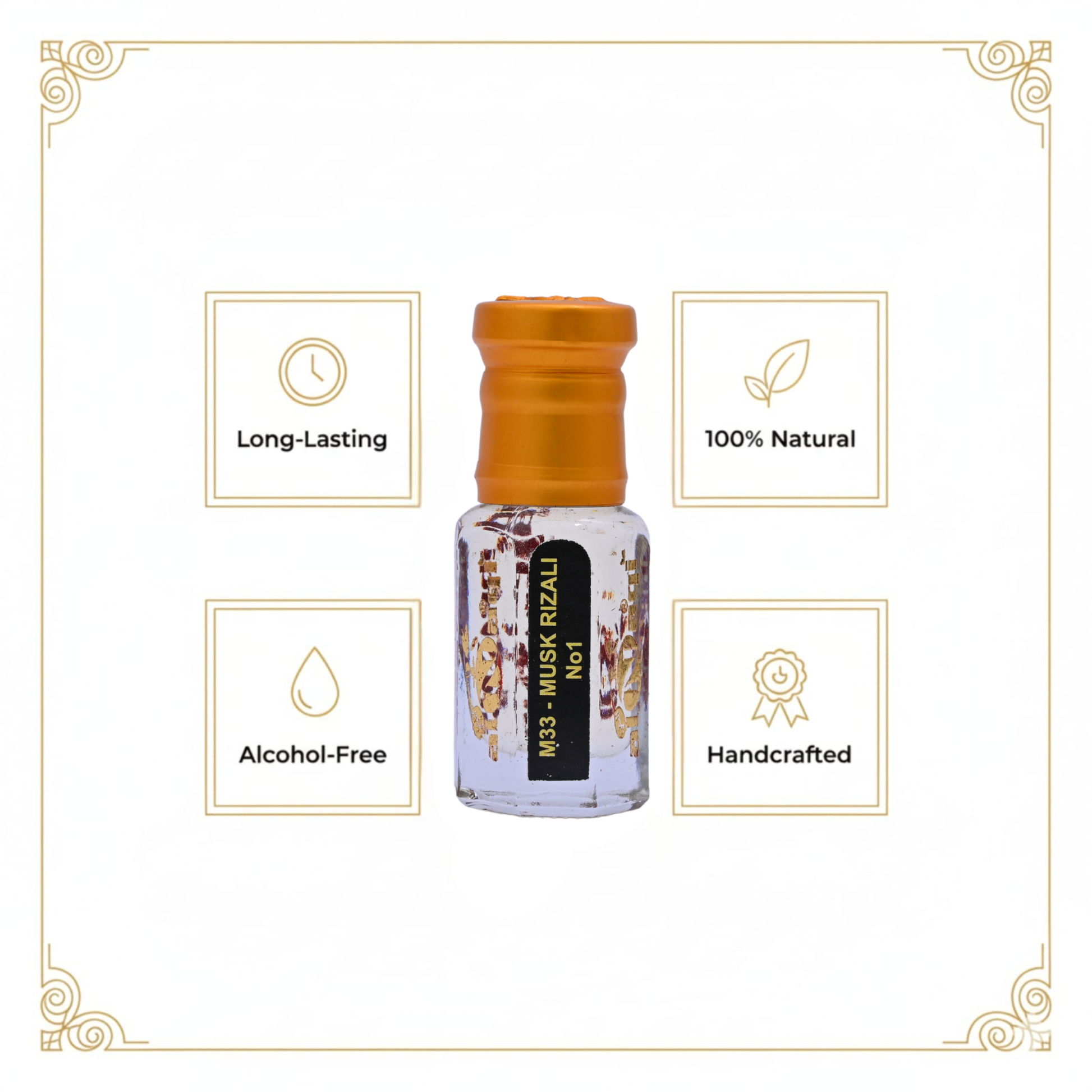 Pure Musk Essential Oil Traditional Long-Lasting Attar