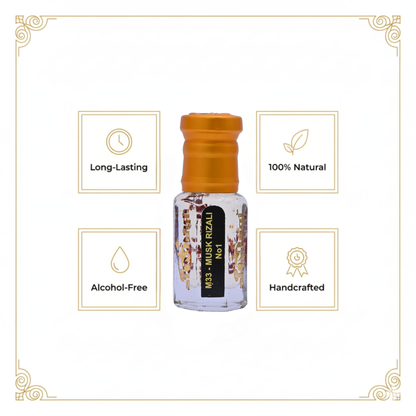 Pure Musk Essential Oil Traditional Long-Lasting Attar