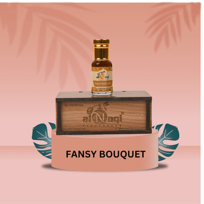 Close-up of sophisticated scent bottle with jasmine and rose petals