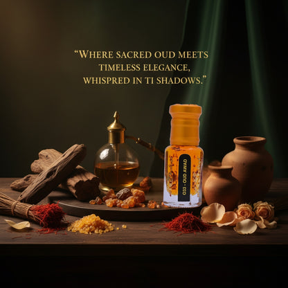 Oud Awad is a luxurious oud attar that leaves a strong, lasting impression.