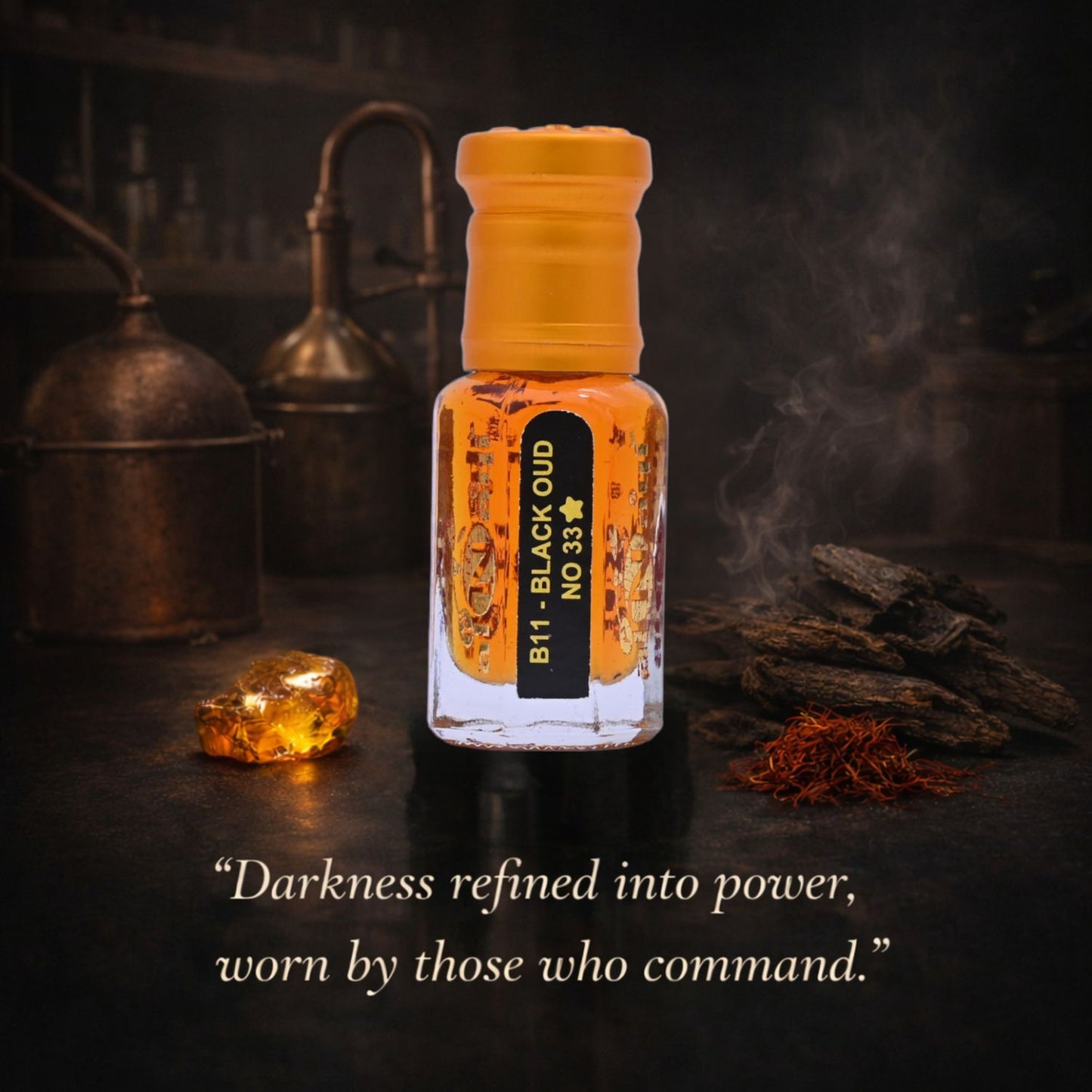 original oud attar with a blend of warm and woody notes
