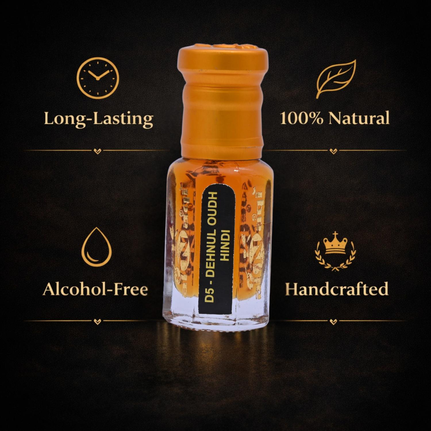 Dehnul Oudh Hindi traditional oudh fragrance close up