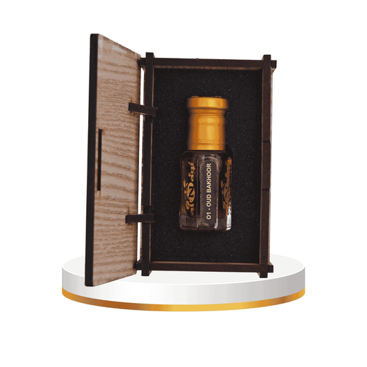 Original oud attar bottle with luxurious Arabian fragrance