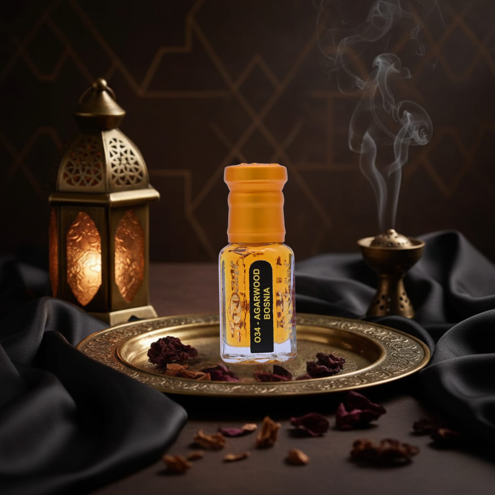 Agarwood Bosina Attar men long-lasting oud fragrance glass bottle