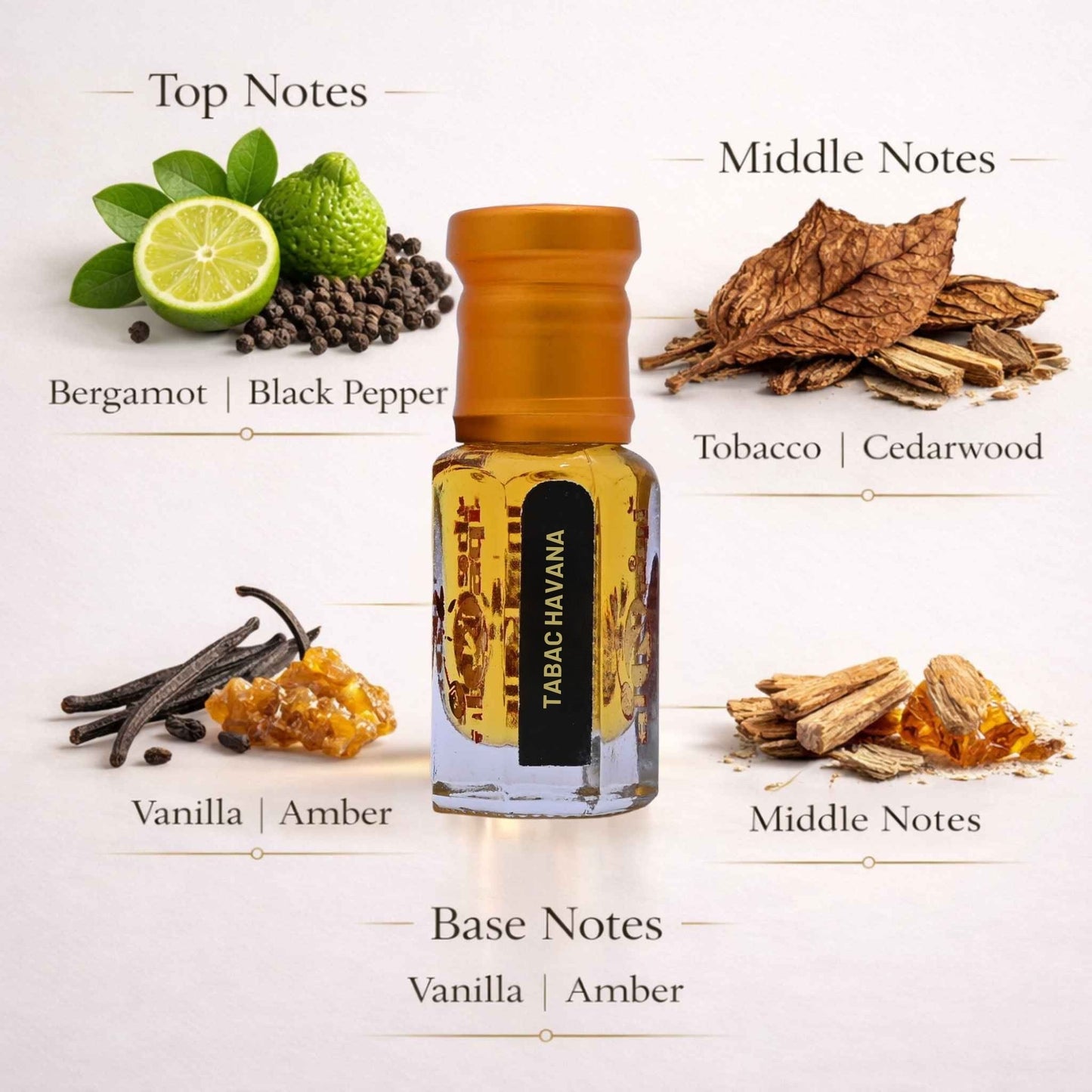 Woody and spicy perfume attar