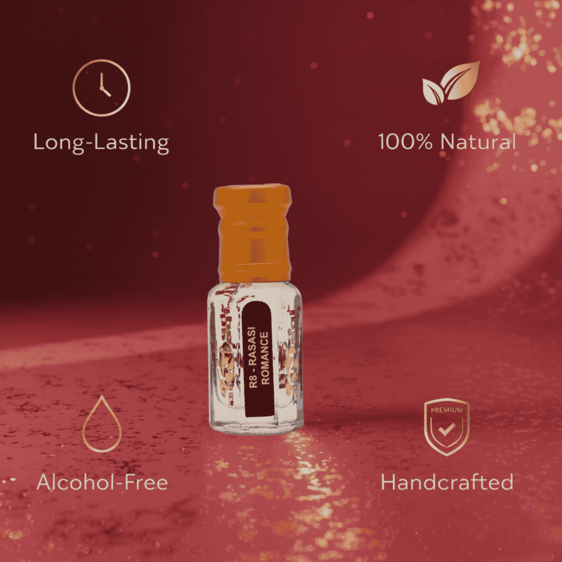 Rasasi romance inspired attar with a luxurious and captivating fragrance