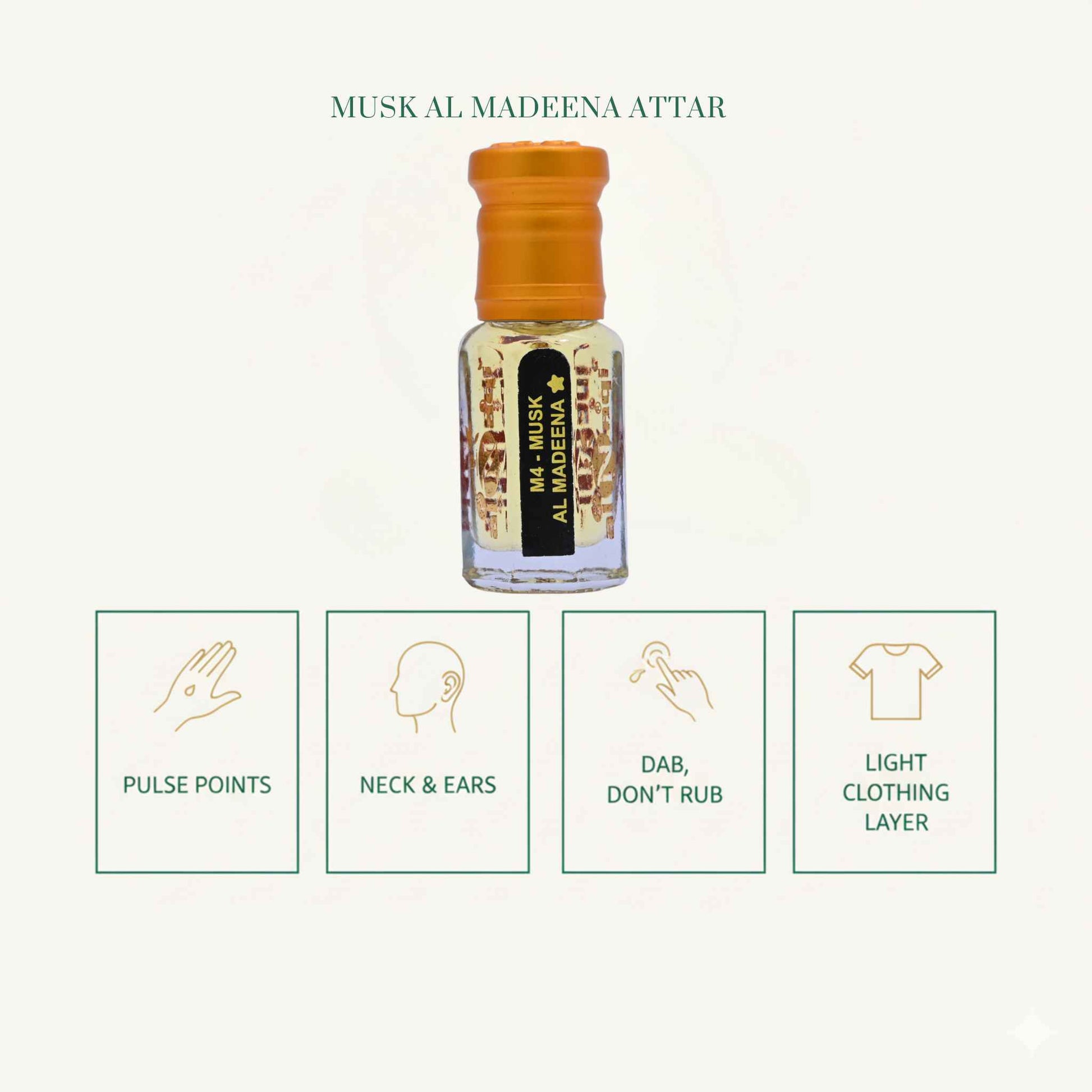 Alnaqi Musk Al Madeena Attar - Long-lasting Fragrance - Designer Attar for Men and Women