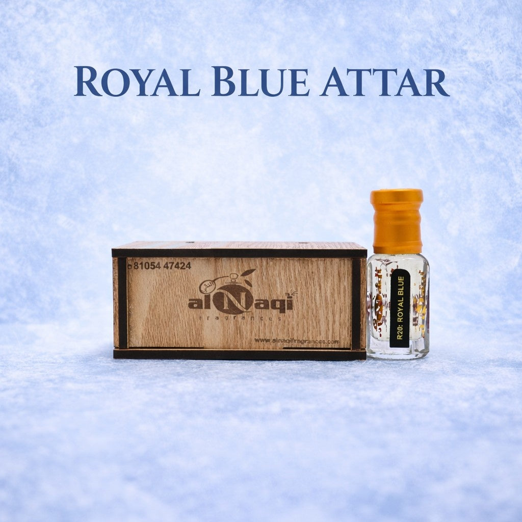 Royal attar perfume oil in luxury presentation