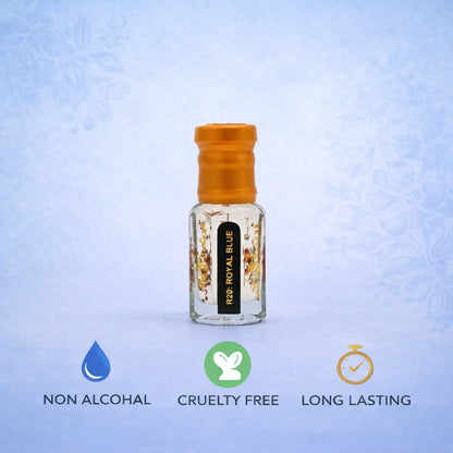 Royal blue scent inspired fresh long-lasting attar