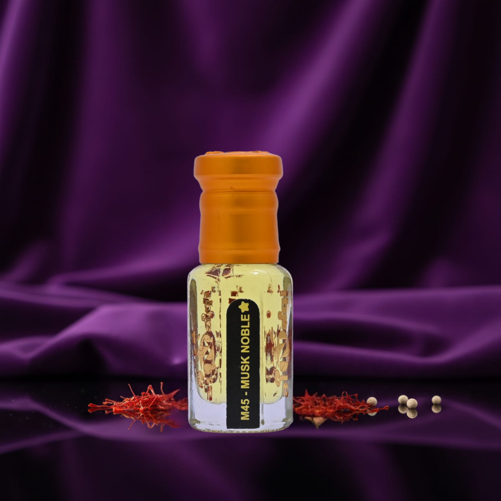 Royal musk attar luxury fragrance oil bottle