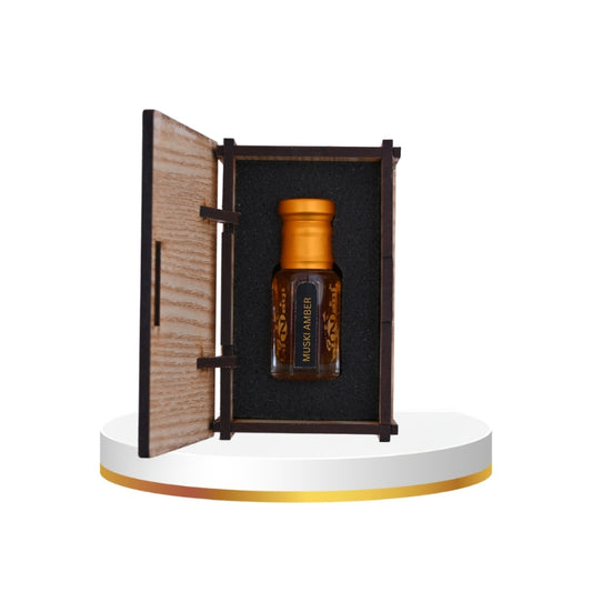 Muski Amber Attar unisex fragrance bottle by alNaQi Fragrances