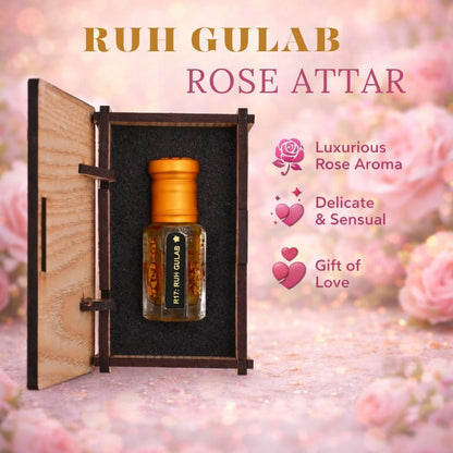 ruhe gulab attar authentic floral attar bottle