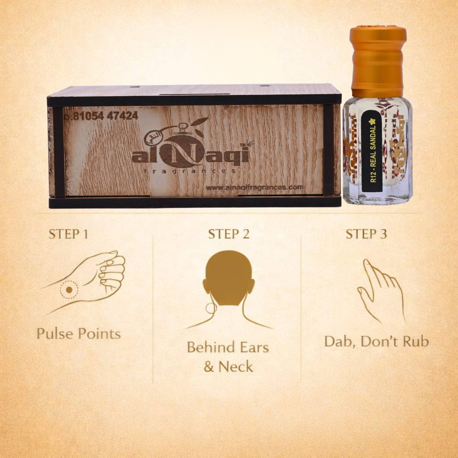 Sandalwood scent perfume smooth long-lasting fragrance
