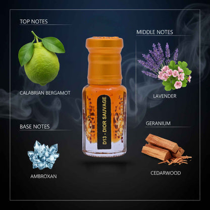 Sauvage fragrance attar oil alcohol free premium perfume for men