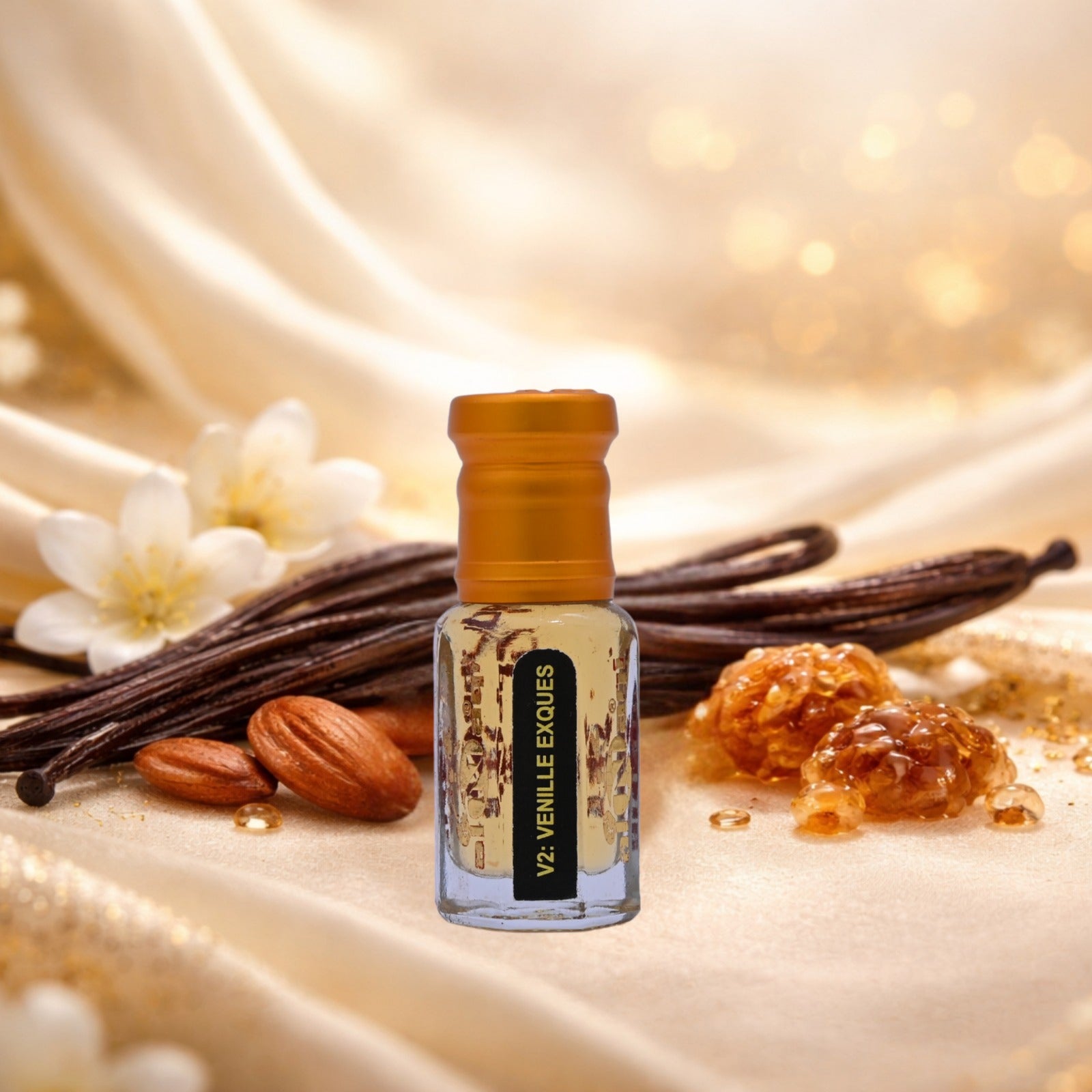 Vennille Exques Attar delivers creamy vanilla elegance in every drop.