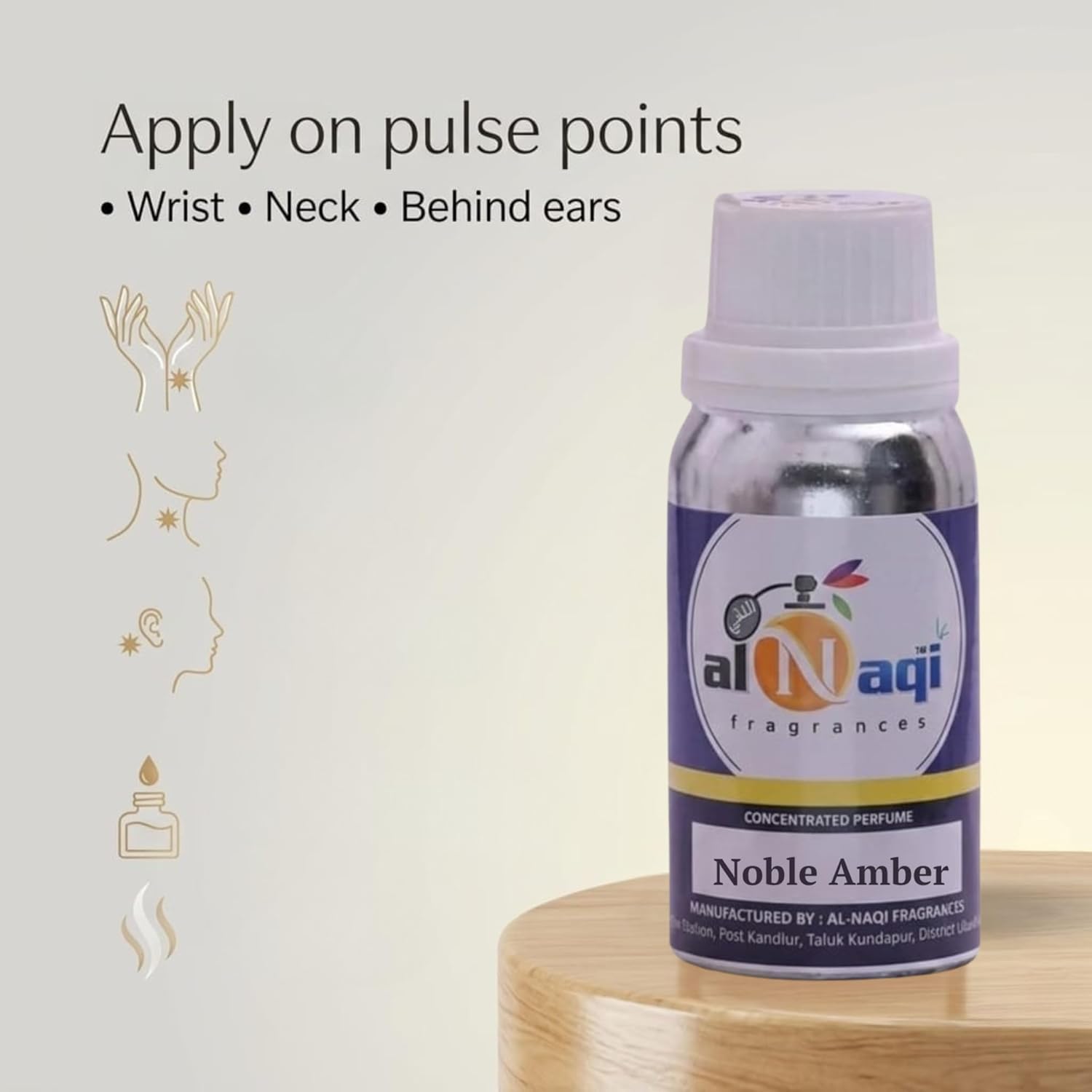 Premium Oriental Amber Perfume with Saffron, Rose & Oud