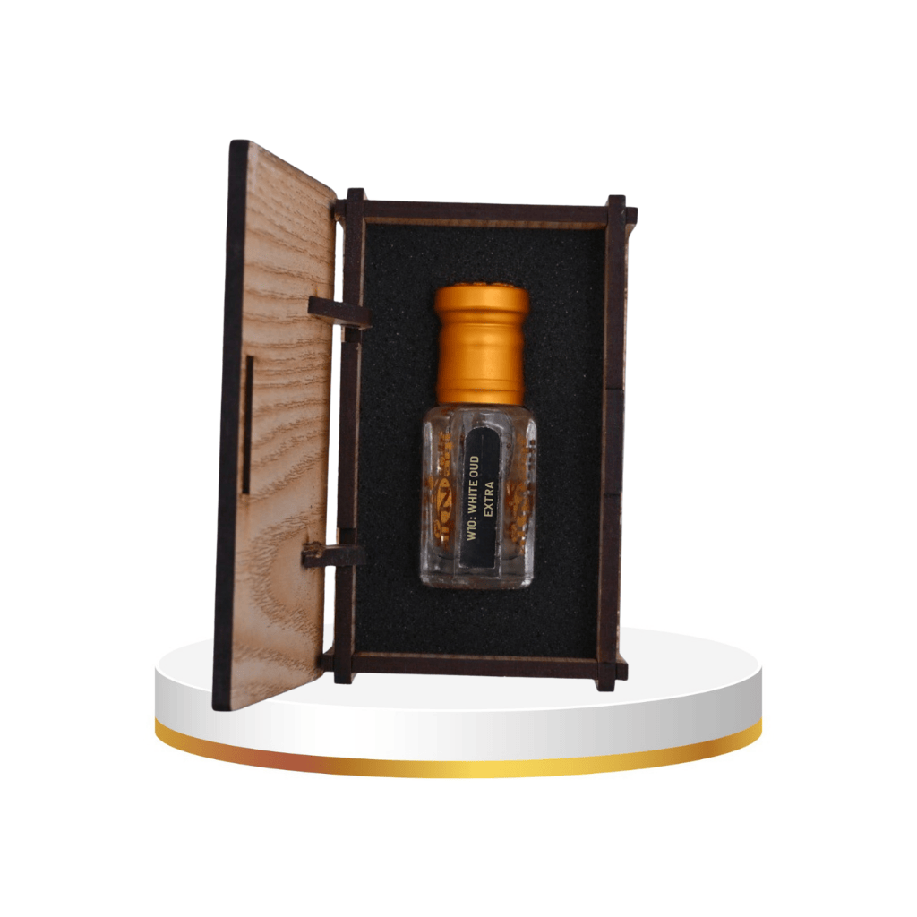 White oud extra attar with smooth woody and elegant aroma
