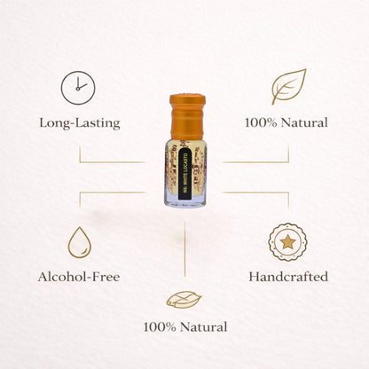 Luxury white perfume attar by alNaqi for men and women