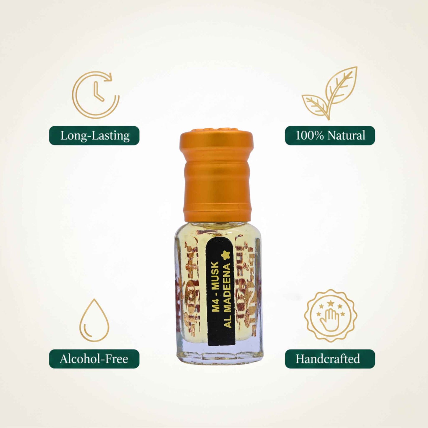 Alnaqi Musk Al Madeena Attar - Attar for Men - Luxury Designer Fragrance
