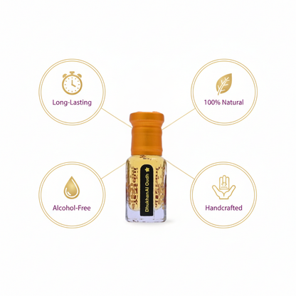 Dhukhan Al Oudh Attar unisex oud fragrance with warm oriental scent